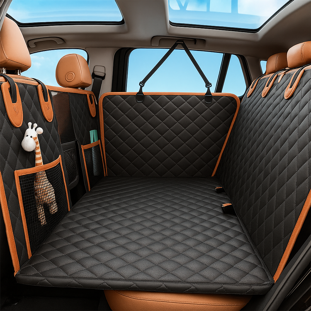 PawRadiant Proβ’ - Hard Bottom Dog Car Seat Protector