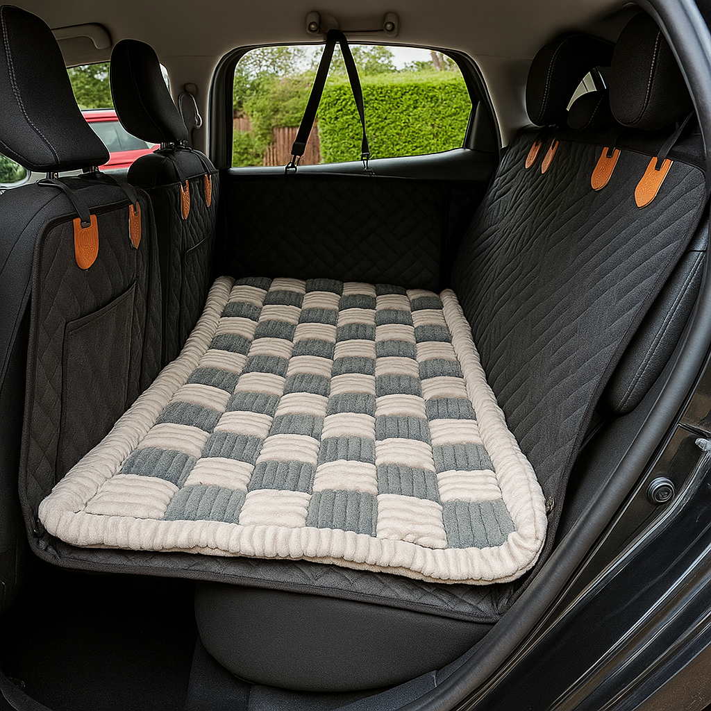 PawRadiant Pro™ - Hard Bottom Dog Car Seat Protector + (Free Grand Dog Bed )