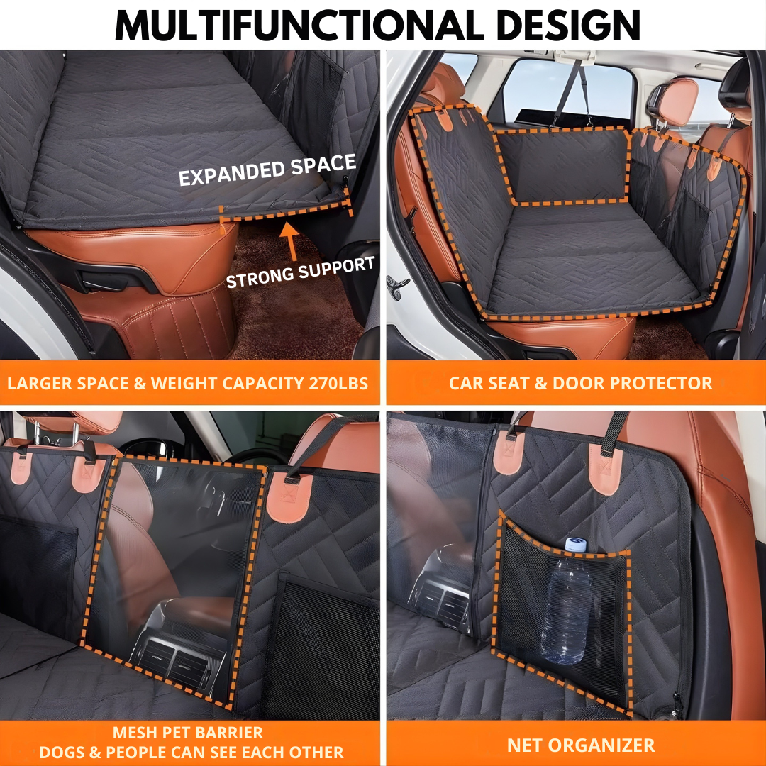 PawRadiant Pro™ - Hard Bottom Dog Car Seat Protector