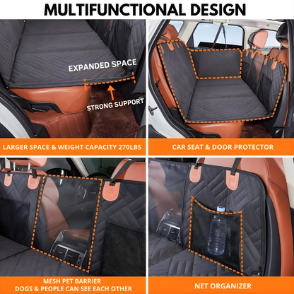 PawRadiant Pro™ - Hard Bottom Dog Car Seat Protector