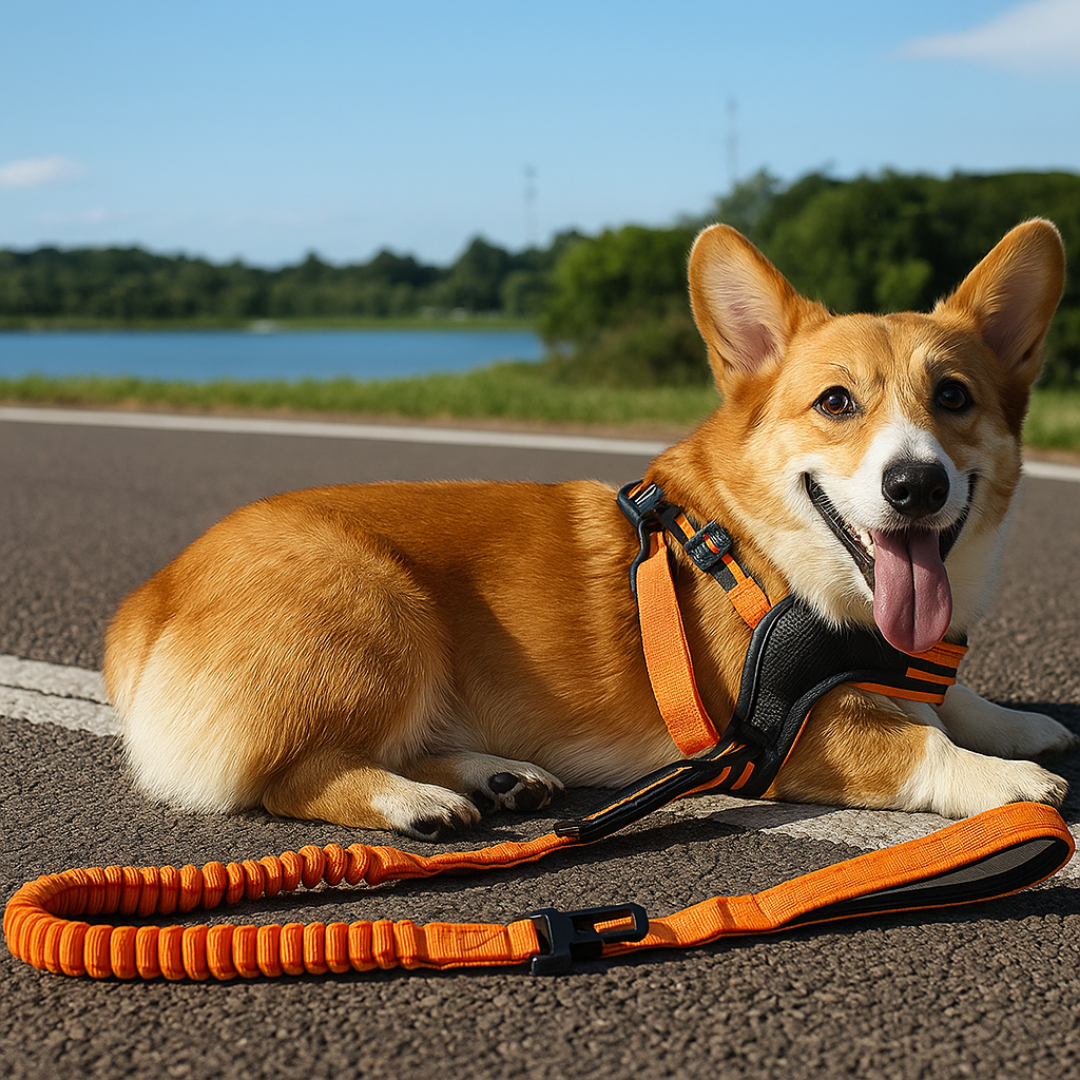Extended Heavy Duty Bungee Leash Safety Belt Buckle