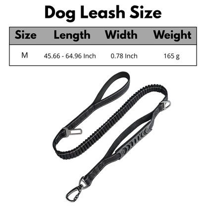 Extended Heavy Duty Bungee Leash Safety Belt Buckle