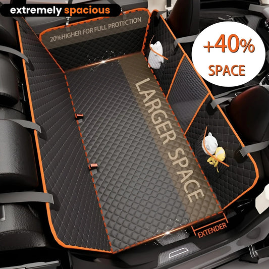 PawRadiant Pro™ - Hard Bottom Dog Car Seat Protector + (Free Grand Dog Bed )